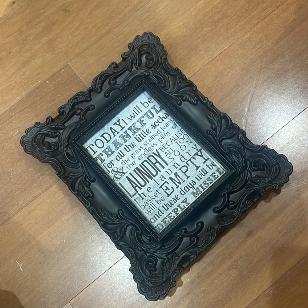 Laundry Small Frame With Text - Picture 2 of 2